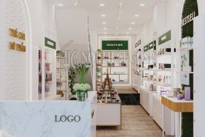Đèn gì phù hợp với shop mỹ phẩm – Tips thiết kế cửa hàng mỹ phẩm